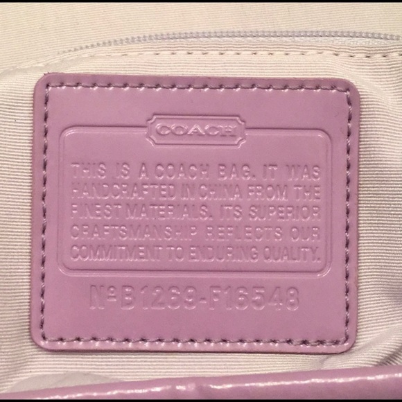 Signature Kyra Daisy Lilac Coach Backpack - Picture 4 of 5